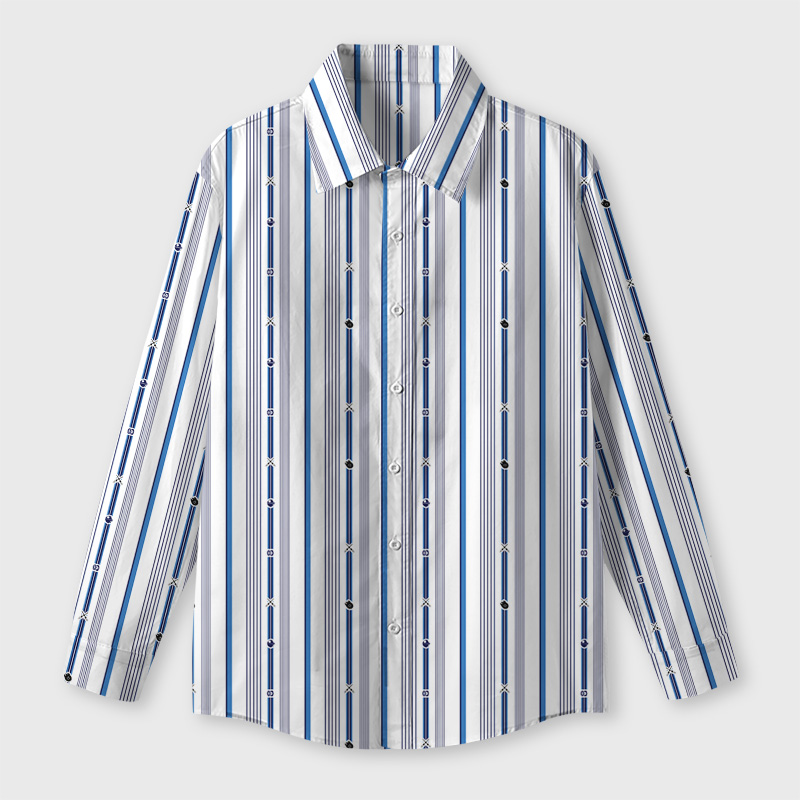 The Force Pinstripe Pixel Edition Geek Long-Sleeved Shirt
