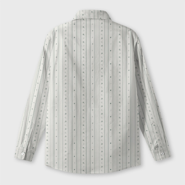 Pixelated Win Cursor Stripe Green Geek Long-Sleeved Shirt