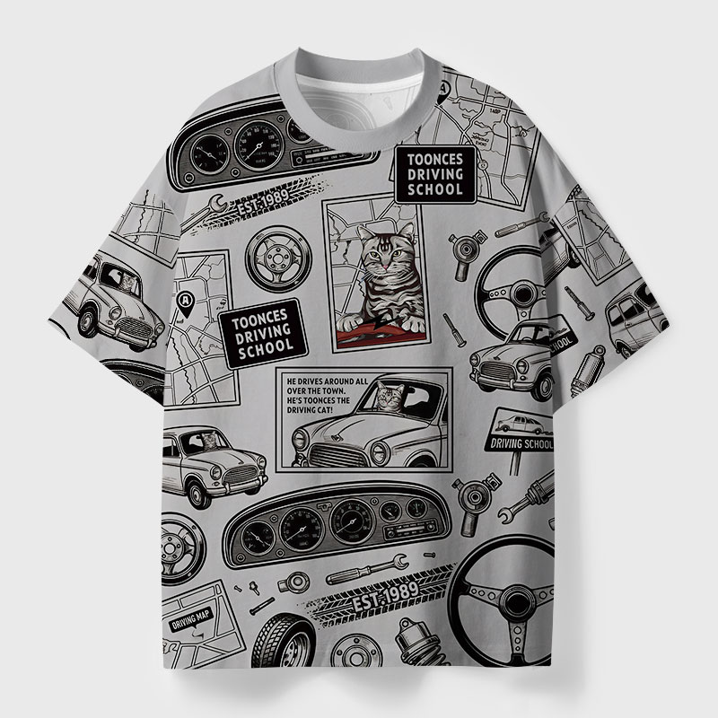 Toonces Driving School Geek All-Over Print T-Shirt