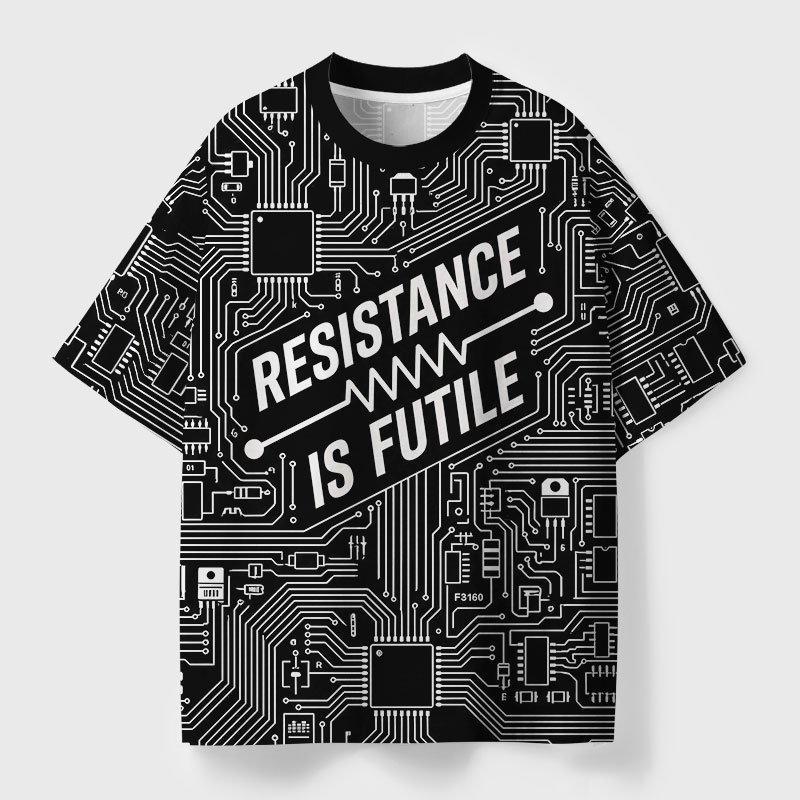 Resistance Is Futile Geek All-Over Print T-Shirt