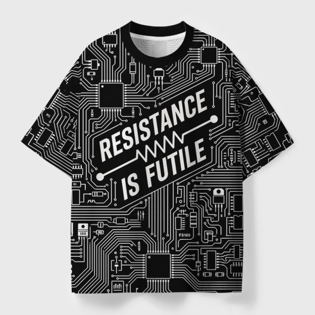 Resistance Is Futile Geek All-Over Print T-Shirt