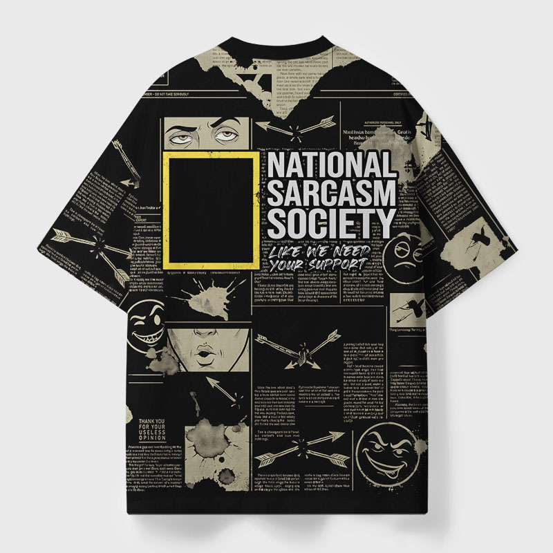 National Sarcasm Society Geek All-Over Print T-Shirt