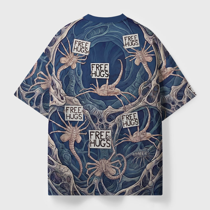 Free Hugs Geek All-Over Print T-Shirt