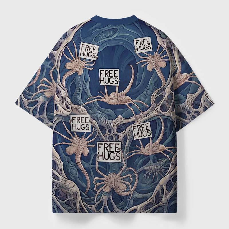 Free Hugs Geek All-Over Print T-Shirt