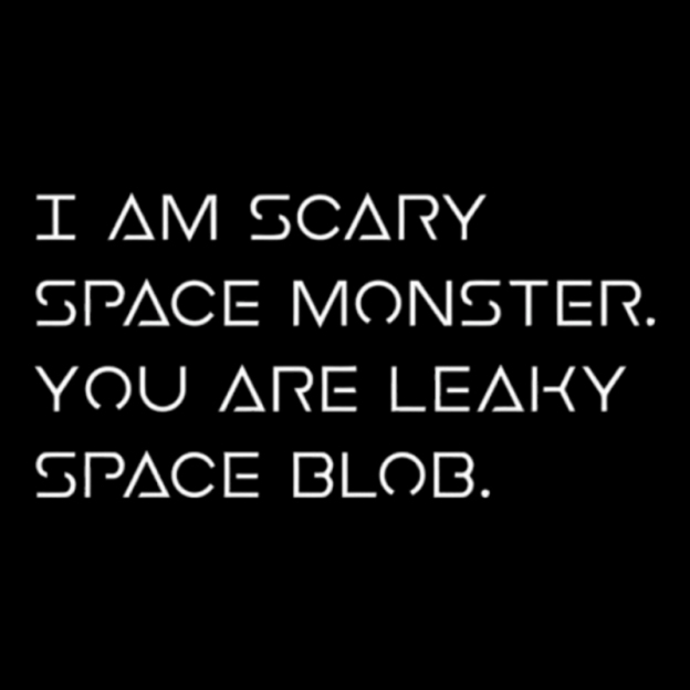 Scary Space Monster Geek T-Shirt