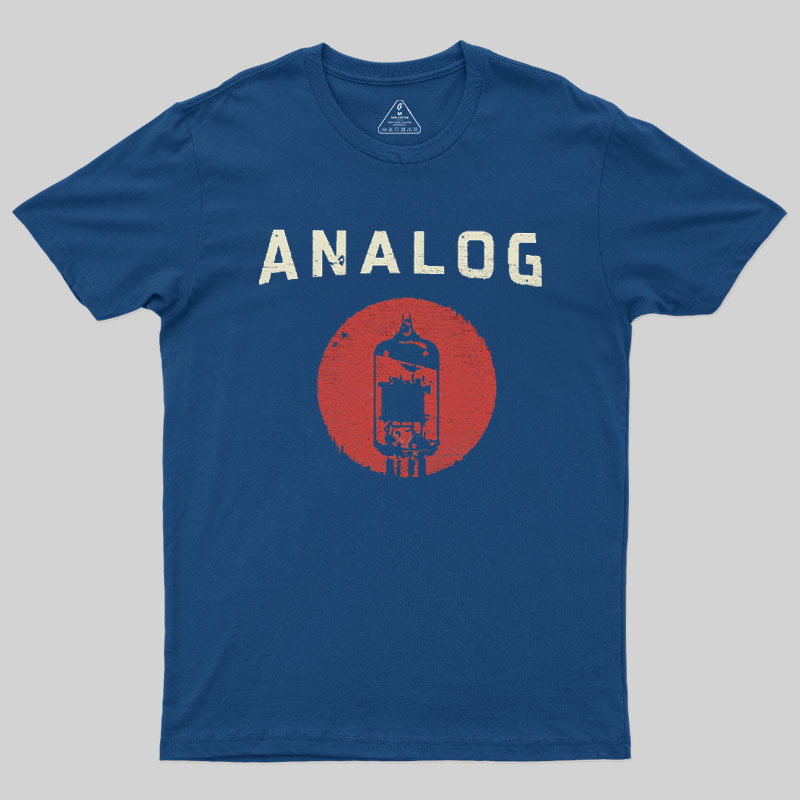 Vacuum Tube Analog Distressed Geek T-Shirt
