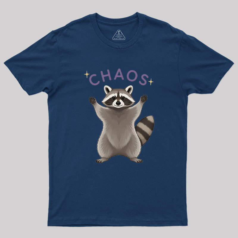 Raccoon Chaos Geek T-Shirt