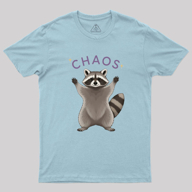 Raccoon Chaos Geek T-Shirt