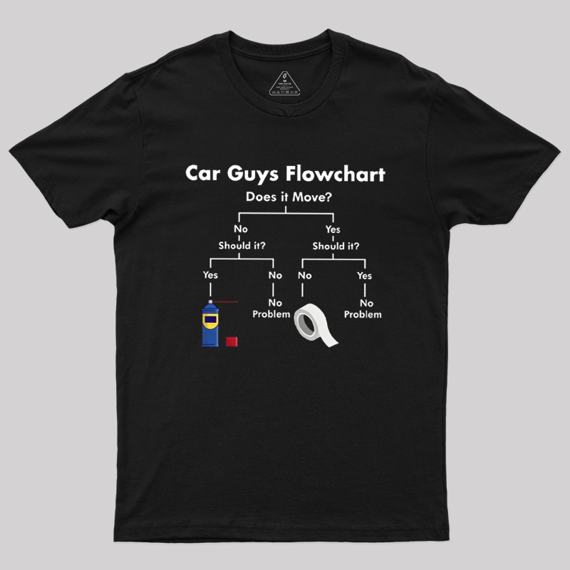 Car Guys Fix Flow Geek T-Shirt