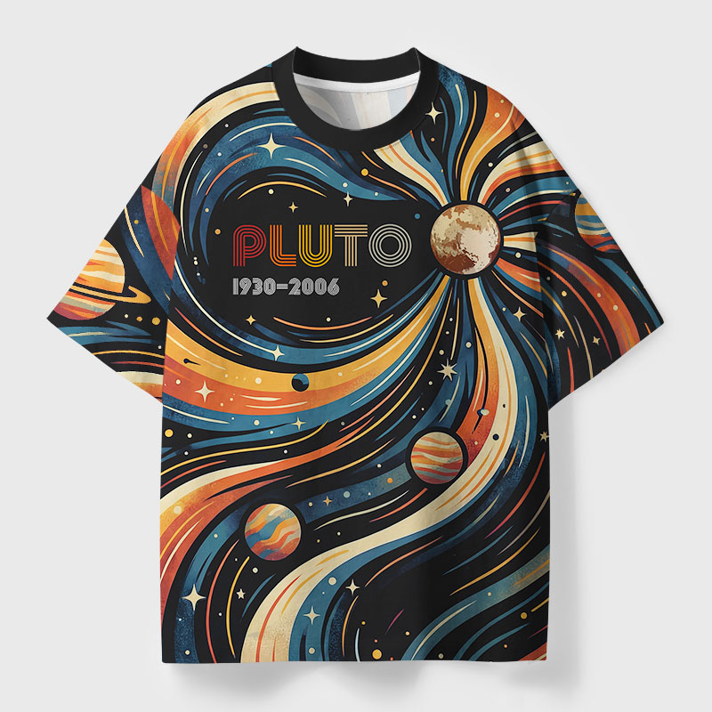 PLUTO Vintage Geek All-Over Print T-Shirt