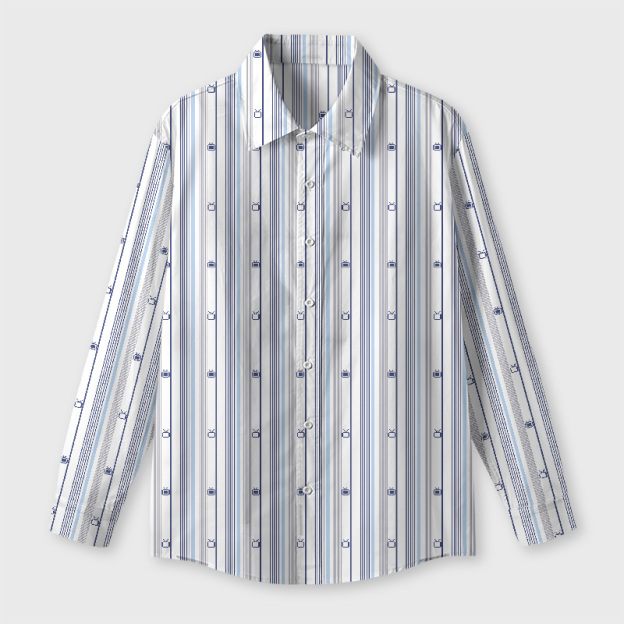 Signal Stripes Geek Long-Sleeved Shirt