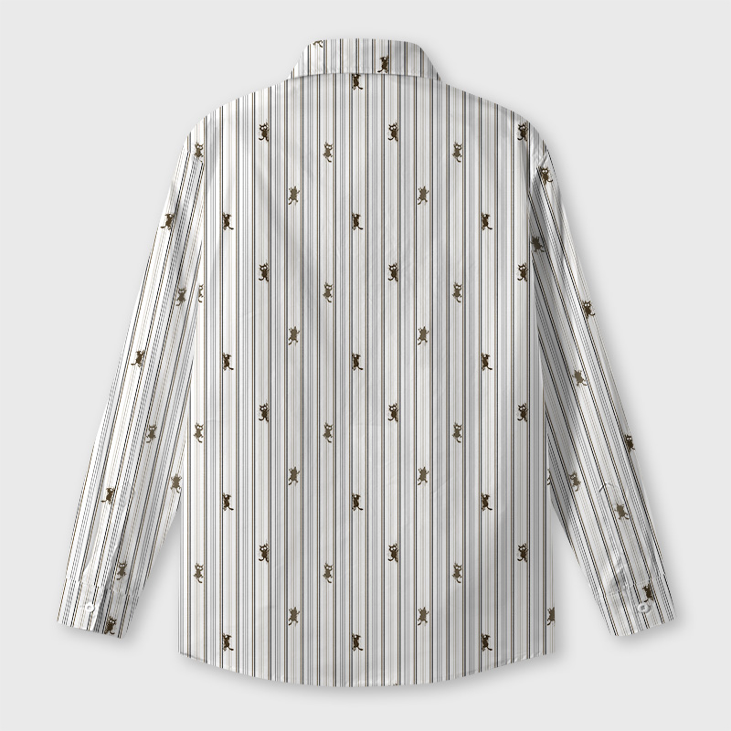 Sneaky Cat Geek Long-Sleeved Shirt