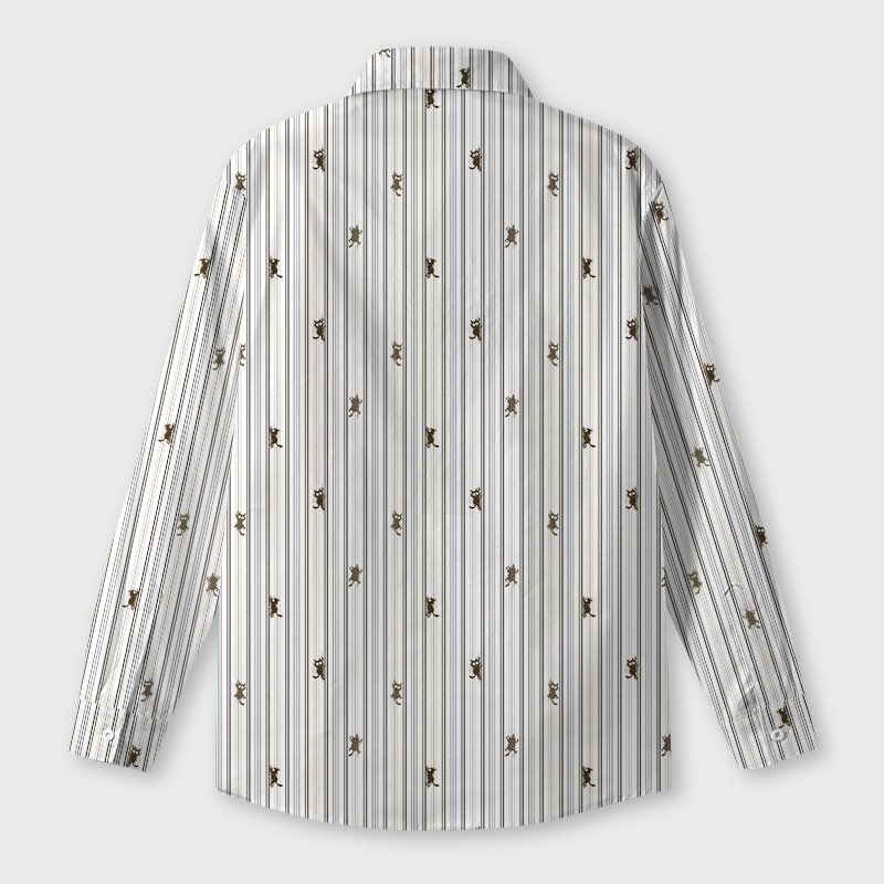 Sneaky Cat Geek Long-Sleeved Shirt