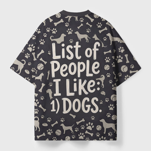 Dog Over People Club Geek All-Over Print T-Shirt