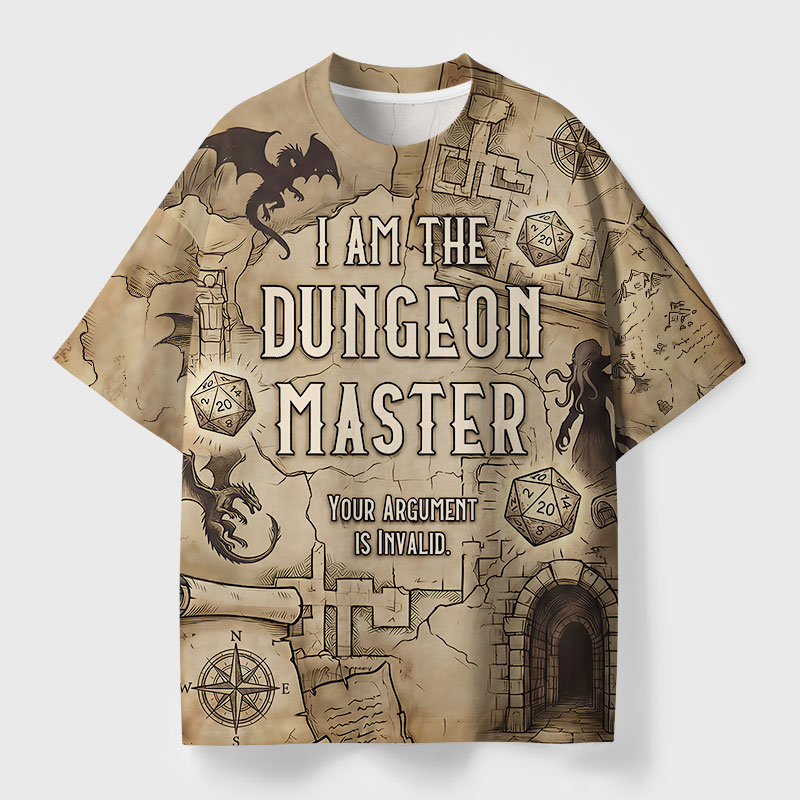 Dungeon Master Authority Geek All-Over Print T-Shirt