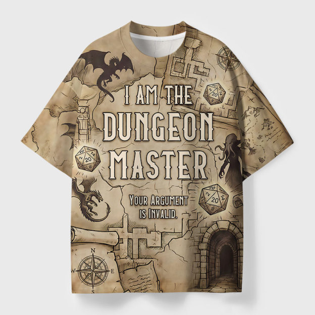 Dungeon Master Authority Geek All-Over Print T-Shirt