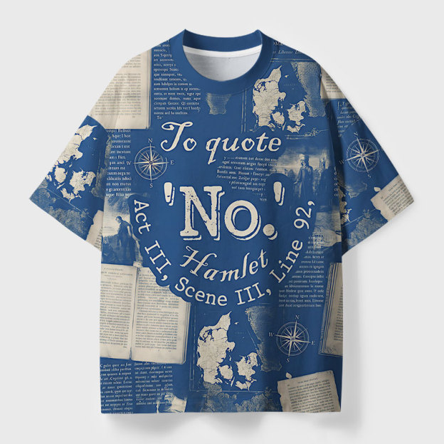 To Quote Hamlet Geek All-Over Print T-Shirt