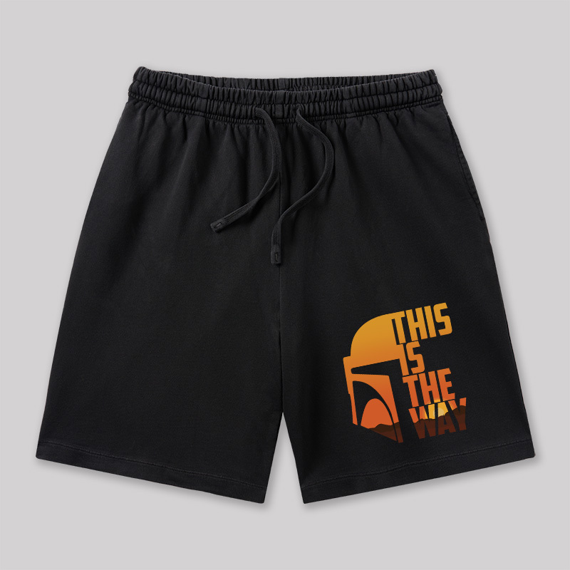 This is the Way Geeky Washed Shorts