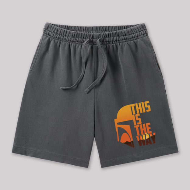 This is the Way Geeky Washed Shorts