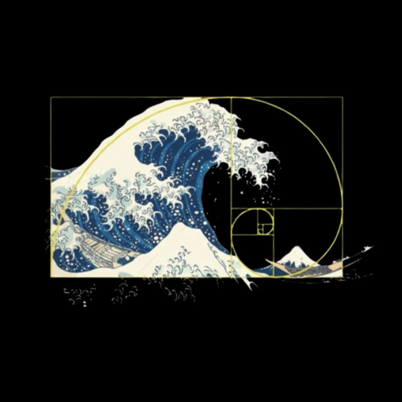 Golden Ratio Wave Geek T-Shirt