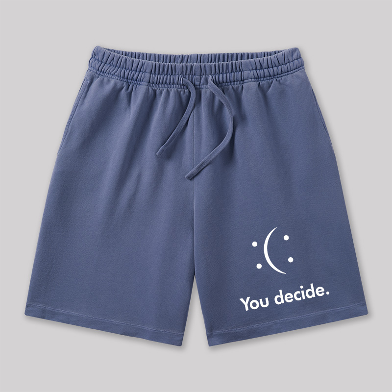 You Decide Geeky Washed Shorts