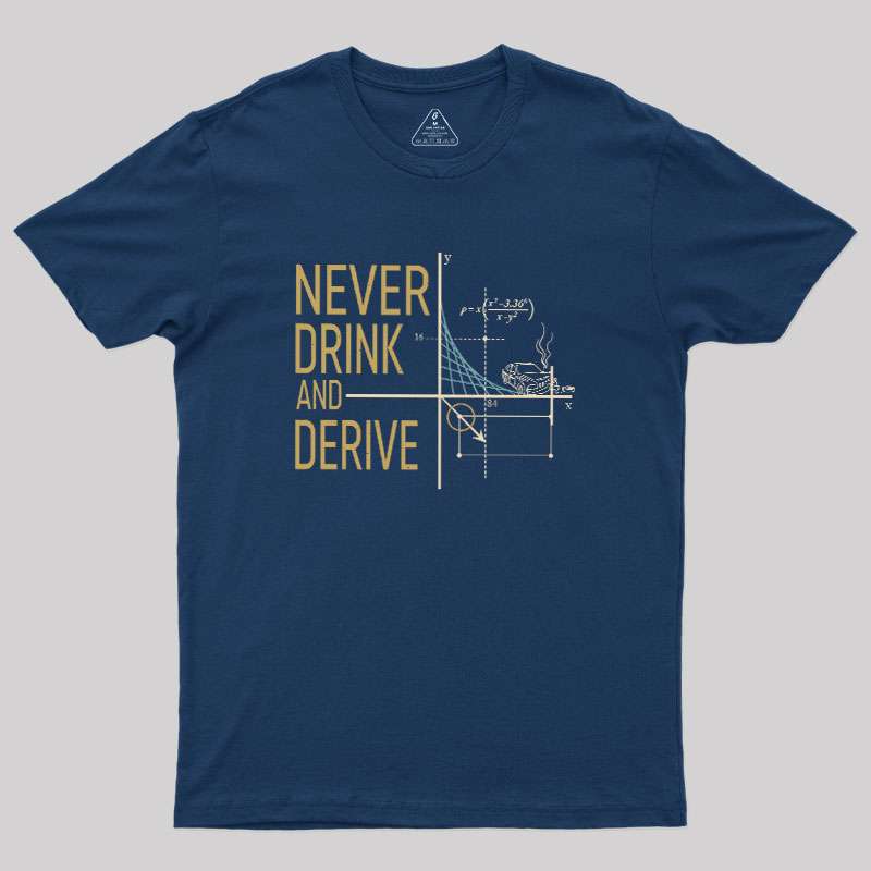 Never Drink and Derive Geek T-Shirt