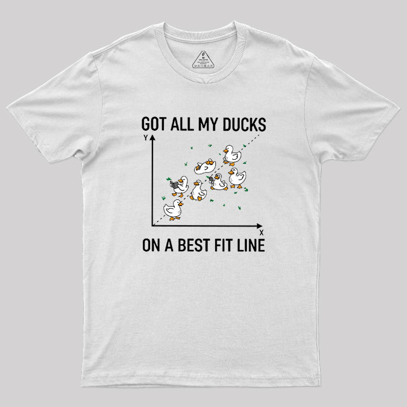 Ducks in a Row Geek T-Shirt