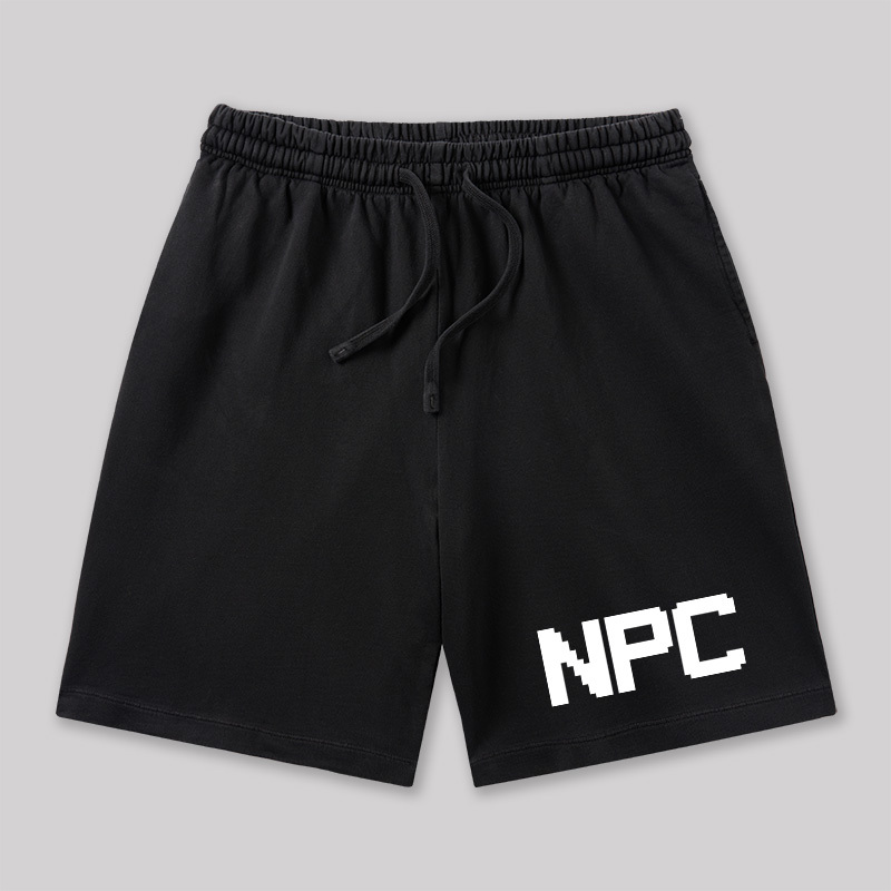 NPC Funny Geeky Washed Shorts