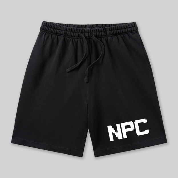 NPC Funny Geeky Washed Shorts