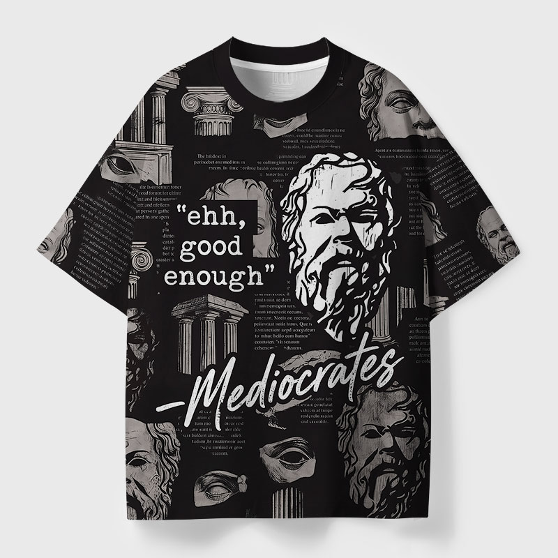 Mediocrates Geek All-Over Print T-Shirt