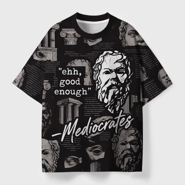 Mediocrates Geek All-Over Print T-Shirt