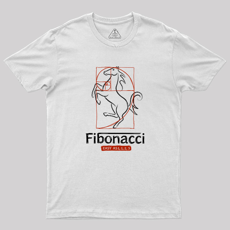 Fibonacci Easy As 1123- Geek T-Shirt