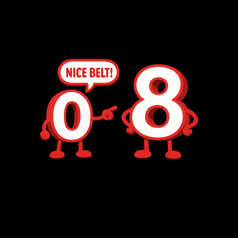 Nice Belt, 8! Geek T-Shirt