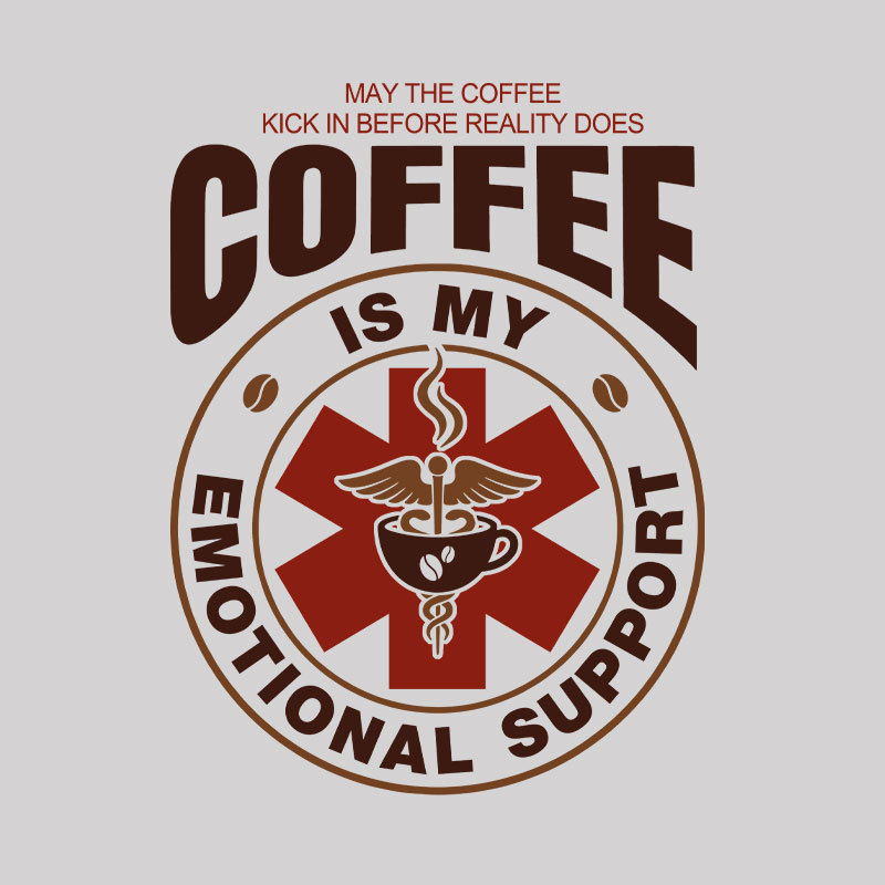 COFFEE IS MY EMOTIONAL Geek T-Shirt