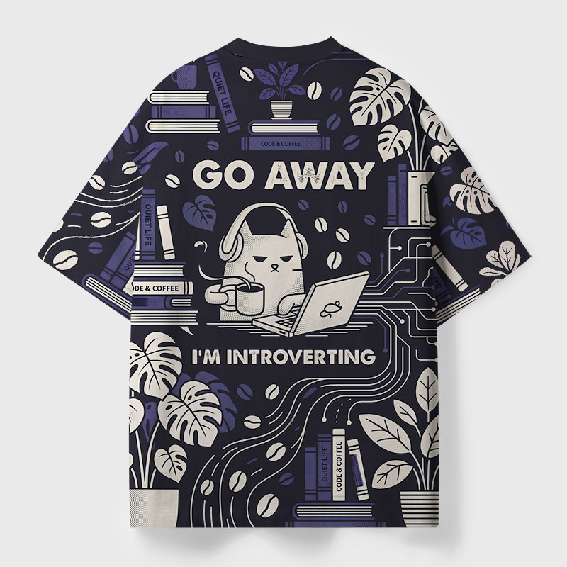 Go Away Geek All-Over Print T-Shirt