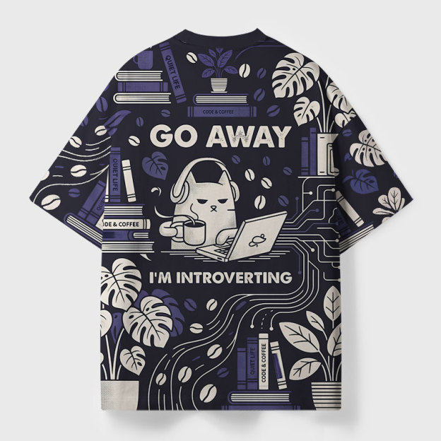 Go Away Geek All-Over Print T-Shirt