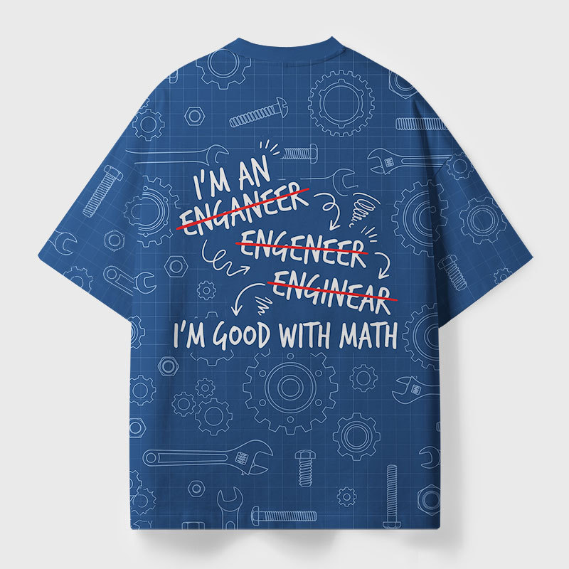 I'm Good With Math Geek All-Over Print T-Shirt