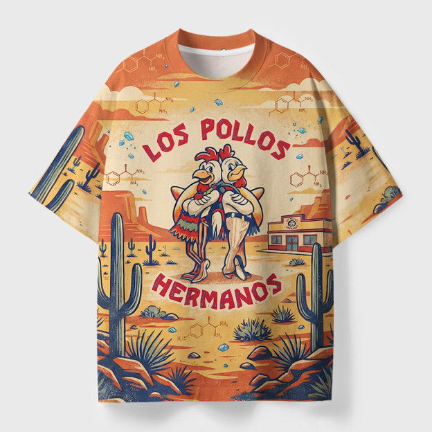 Los Pollos Hermanos Geek All-Over Print T-Shirt