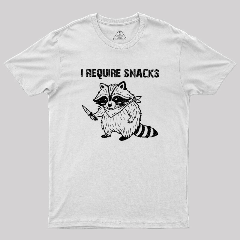 I-Require-Snacks Geek T-Shirt
