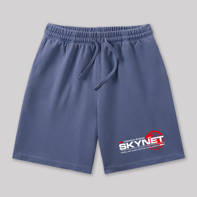 Cyberdyne Systems Skynet Geeky Washed Shorts
