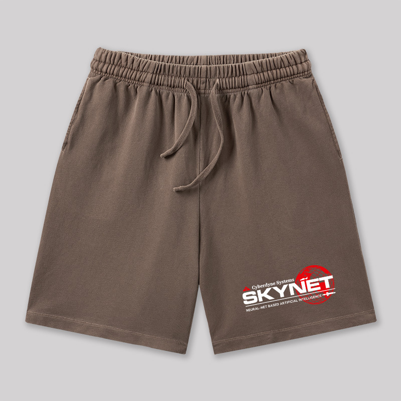 Cyberdyne Systems Skynet Geeky Washed Shorts