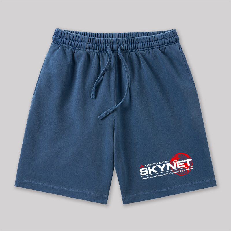 Cyberdyne Systems Skynet Geeky Washed Shorts