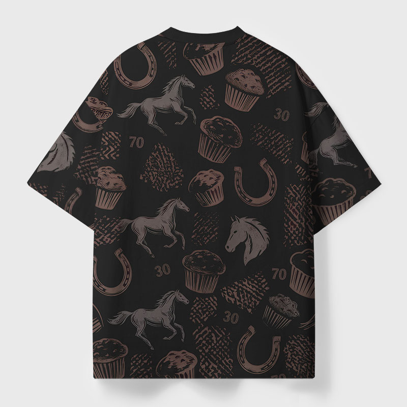 30 Stud 70 Muffin Geek All-Over Print T-Shirt