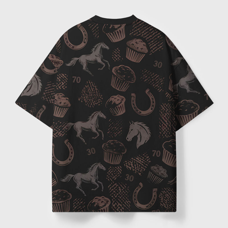 30 Stud 70 Muffin Geek All-Over Print T-Shirt