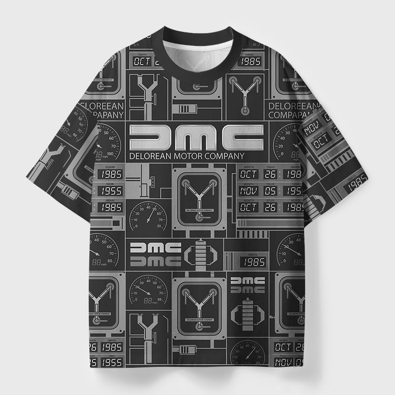 Delorean Motor Company Geek All-Over Print T-Shirt