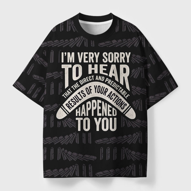 Im Very Sorry To Hear That Is Consequences Geek All-Over Print T-Shirt