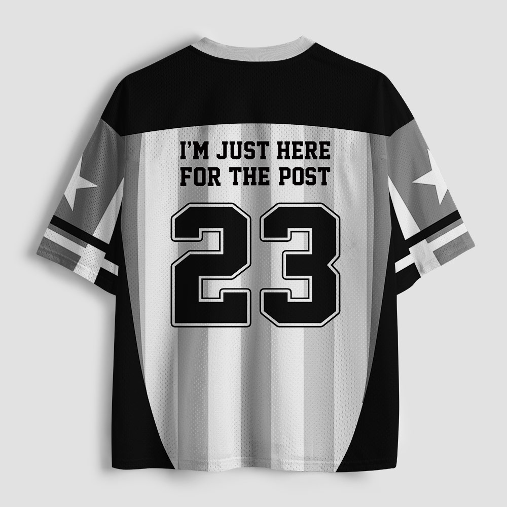 Im Just Here For The Post Geek Mesh Jersey