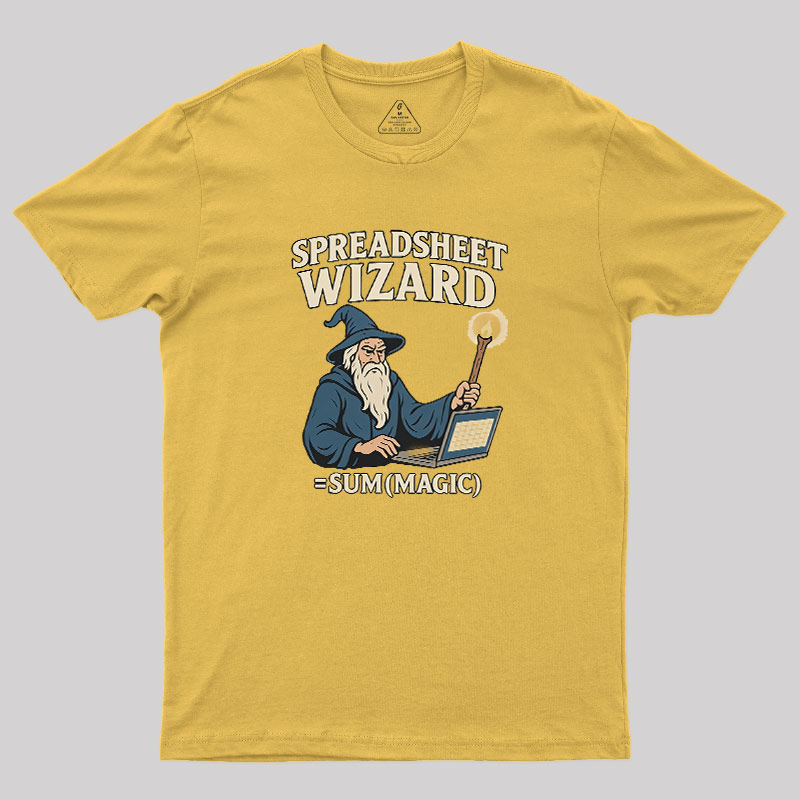 Spreadsheet Wizard Geek T-Shirt