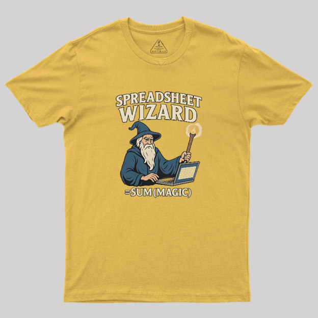 Spreadsheet Wizard Geek T-Shirt