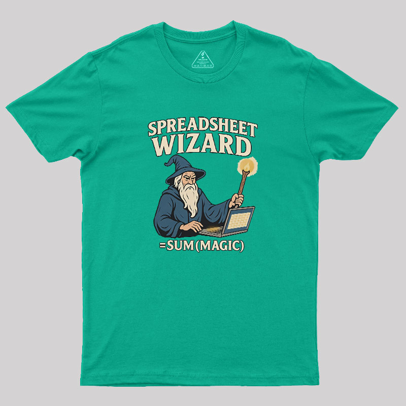 Spreadsheet Wizard Geek T-Shirt